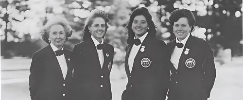 Katherine Graham, Vicki Goetze, Pat Hurst, Karen Noble